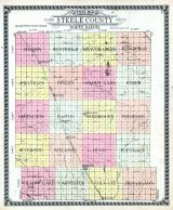 County Outline Map, Steele County 1928